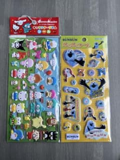 正規品　サンリオキャラクターずかん　スンスンぷくぷくシールのサムネイル