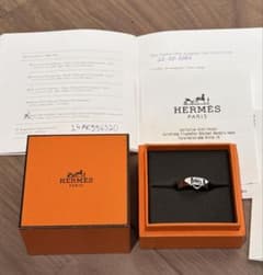 新品 エルメス コリエ・ド・シアン シルバー リング コリエドシアン 15号 新品 エルメス コリエ・ド・シアン シルバー リング コリエドシアン 15