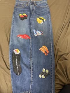 doublet 寿司刺繍 デニムパンツ - メルカリ