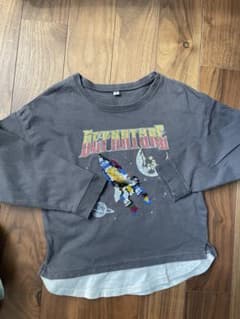 スパンコール　宇宙テーマ刺繍長袖カットソー 120のサムネイル
