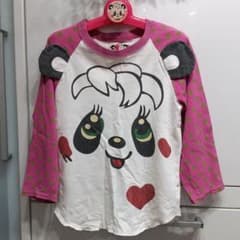 グラグラ  七分袖Tシャツ  パンダ  140のサムネイル