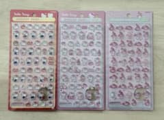 正規品 ハローキティ ボンボンドロップシール ミニ3枚セットのサムネイル