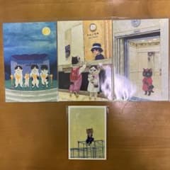 隙あらば猫 町田尚子絵本原画展 展覧会限定グッズ　ポストカード　ステッカーのサムネイル
