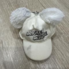 MICKEY MOUSE キャップ型 キーホルダー ホワイトのサムネイル