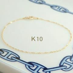k10ブレスレット スクリューチェーン 約1㎜幅 つけっぱなし - メルカリ