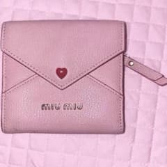 miumiu 財布 ピンクレター ラブレター - メルカリ