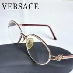 ヴェルサーチ VERSACE 眼鏡 メガネ メタルフレーム オーバル Y2K