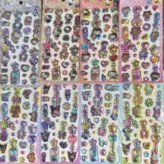 ふ*も様 【正規品】8枚セット サンリオ ぷくキラ チャームステッカーのサムネイル