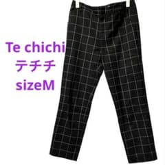 Te chichi テチチ　ウィンドペン　テーパードパンツ　sizeM 黒