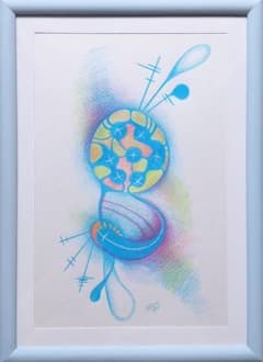 手書き絵画 オリジナル抽象化 ( スポーツ ) 手書き絵画 オリジナル抽象化 ( スポーツ ) - メルカリ