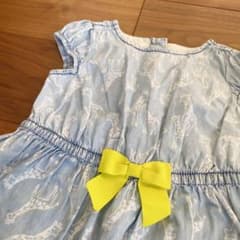 ジンボリー　GYMBOREE ダンガリー　デニム　きりんワンピース　3T 100のサムネイル