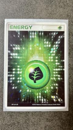 ポケモンカード基本草エネルギー（R8P-6AH-JE8）全体ホロ仕様（キラ）のサムネイル