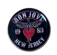 BON JOVI ピンバッジ 1983年デザイン - メルカリ