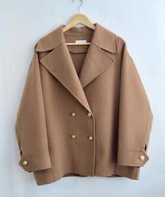 loungedress☆ミドルリバーコート☆キャメル - メルカリ