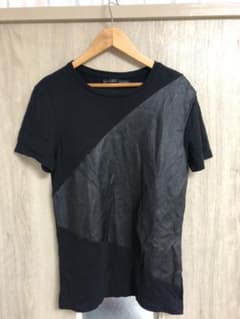 ZARA PUレザー切り替えTeeのサムネイル