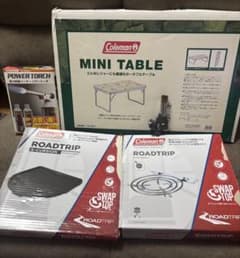 Coleman　まとめて　ロードトリップ ストーブグレートII ミニテーブルなど Coleman まとめて ロードトリップ ストーブグレートII ミニテーブル