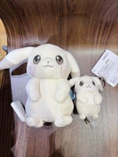 ぬいぐるみ マスコット ポケモン ピカチュウ うすいろ 2点セットのサムネイル