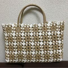 カゴバック    エコクラフト  値下げしましたのサムネイル