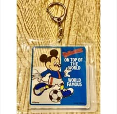 Brand new, unused Mickey Mouse soccer acrylic keychain.