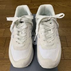 晴ママ様専用　New Balance 574ZBJ 厚底　ホワイトスニーカーのサムネイル