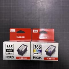 Canon PIXUS インクカートリッジ 365 366 XL 大容量セット - メルカリ