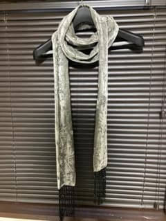 number nine ナンバーナイン 07AW ビーズフリンジストール②グレー