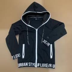 LUXE/R ジップアップパーカー ブラック Mのサムネイル