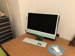 iMac ミントグリーン ワイヤレスキーボード・マウス付きのサムネイル