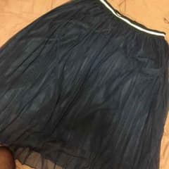 チュールスカート 紺 美品のサムネイル