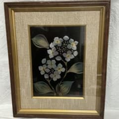 日展会友 輪島塗 松井義明作 『紫陽花』 沈金 漆芸額 額装 - メルカリ