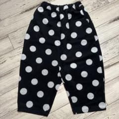 美品 アンティカ サルエルパンツ ドット 黒 antiqua クロップド メンズ