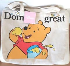 ディズニー プーさんトートバッグ 43✕30cm 新品未使用 プライズ専用
