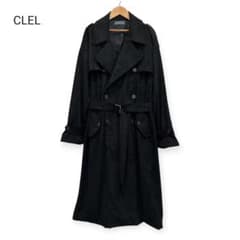 CLEL ダブルテックフェード トレンチコート ロング M ブラック - メルカリ
