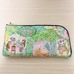 【オーダー専用】L字ファスナー長財布♡ ユキエモン メルシーン・グリーン オーダー専用】L字ファスナー長財布♡ ユキエモン メルシーン