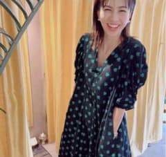 安田美沙子さん同柄ヌキテパ コットンドビーストライプフラワー