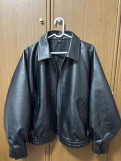 ぶー様専用　GU フェイクレザーハリントンジャケットのサムネイル