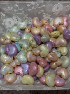 ☆コットンパール風 ハートビーズ☆のサムネイル