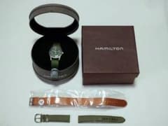 Hamilton khaki 9415A グリーン文字盤 ボーイズ 未使用ベルト - メルカリ