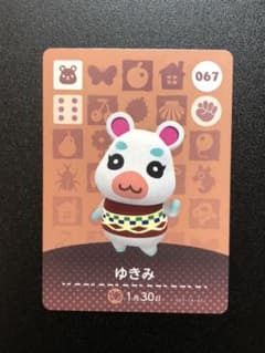とびだせどうぶつの森　amiiboカード　ゆきみのサムネイル