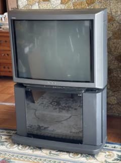 SONY ブラウン管テレビ 本体　専用テレビ台付 SONY ブラウン管テレビ 本体 専用テレビ台付
