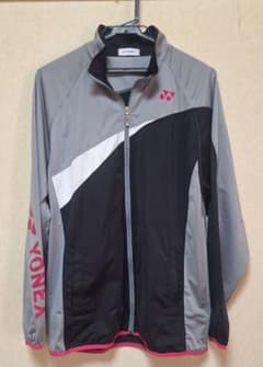 YONEX ジップアップジャケット L 黒/ピンク/グレー YONEX ジップアップジャケット グレー/ブラック/ピンク Lサイズ - メルカリ