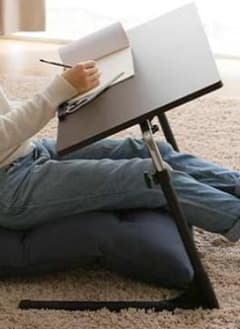 【高さ角度調整・折りたたみ可】パソコンデスク、作業用デスク　テーブルのサムネイル