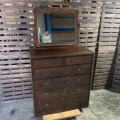 M578 軽井沢彫り 鏡台付きチェスト 民芸家具 M578 軽井沢彫り 鏡台付きチェスト 民芸家具 - メルカリ