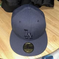 ニューエラ　59fifty ネイビー　LAキャップ　58.7cm