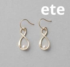 ete◎K10インフィニティ パール フックピアス ete◎K10インフィニティ パール フックピアス - メルカリ