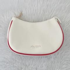 SHISEIDO ホワイト レッド ポーチのサムネイル