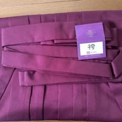 値下げ　卒業式　袴　大学生　えんじ　ブーツで短めに　シンプル刺繍無しのサムネイル