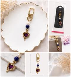 ハンドメイド ハートキーホルダーのサムネイル