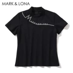 美品 マークアンドロナ 半袖 モックネックTシャツ カットアウト