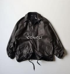 COMOLI 24AWコモリ シープスキンコーチジャケット サイズ1 美品 COMOLI シープスキン コーチジャケット , Black – Navyblue